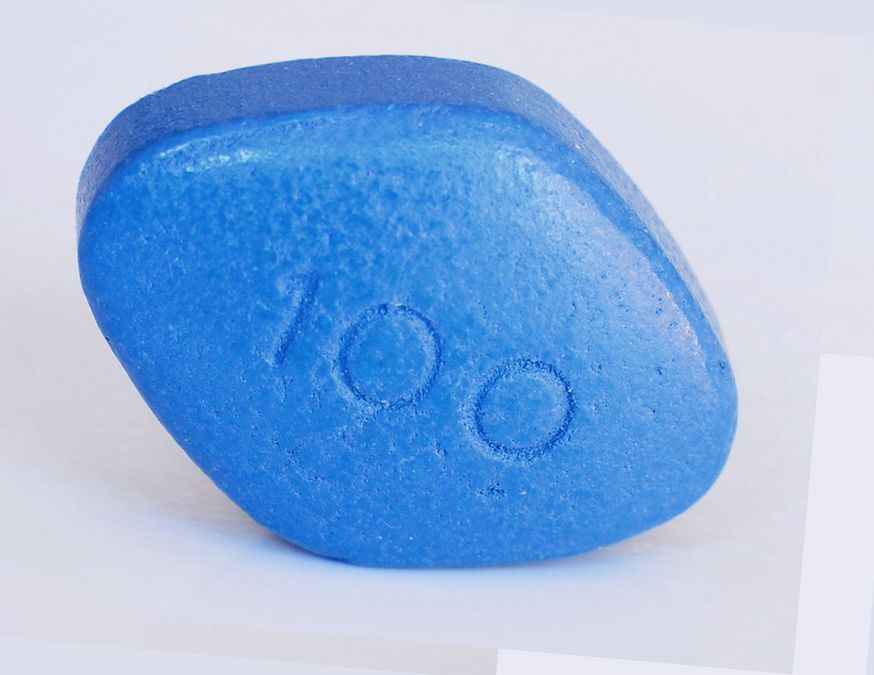 what colour is viagra pill